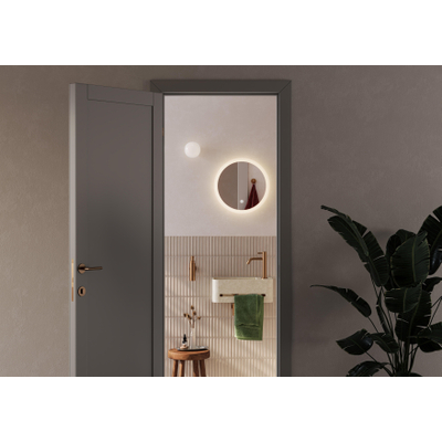 Clou InBe 9 fontein 43cm met handdoekhouder beige microrazzo