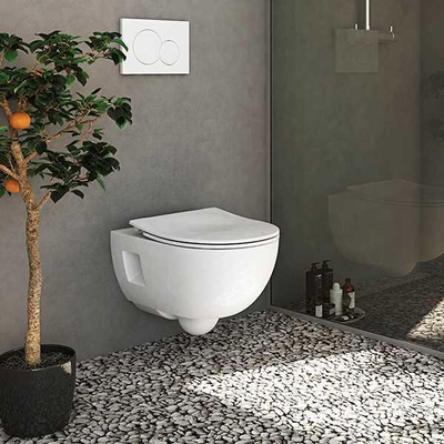 Pressalit Série 300 Slimseat abattant WC Softclose DG6 charnière blanc