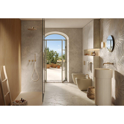 SAMPLE Terravito Favella Keramische wand- en vloertegel - 80x80cm - 9.0mm - gerectificeerd - Tortora