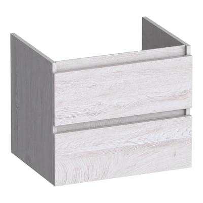 BRAUER Joy meuble sous lavabo 60 2 tiroirs softclose - sans poignée - 1 découpe pour le siphon - Forest Seashell