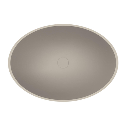 Arcqua Prince Vasque à poser - ovale - 49x34cm - argile mate