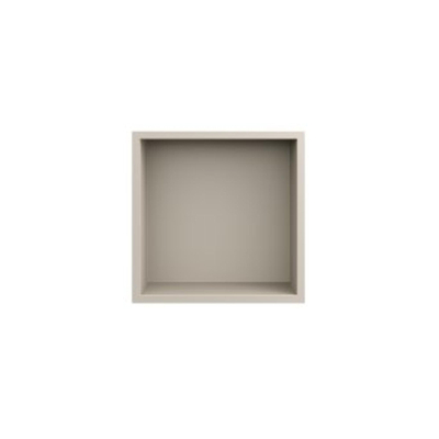 Looox Storage Collection Inbouwnis - 30x30x7cm - flens - matt sand beige