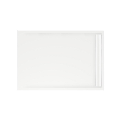 Xenz Easy Tray douchevloer - 120x100x5cm - acryl - zonder gootcover - wit