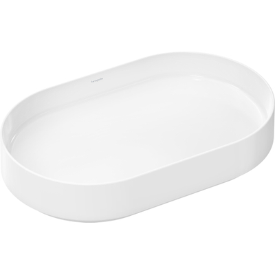 Hansgrohe Xuniva opzetwaskom - 65x40x12cm - rond - smartclean - wit