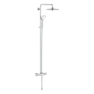 GROHE Euphoria system 260 colonne de douche avec mitigeur thermostatique pour baignoire avec tête de douche euphoria + 110 douchette de massage ronde chromée