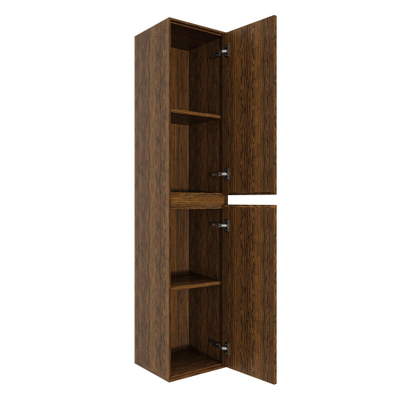 Saniclass Holz Atelier Hoge kast - 180x38x38cm - 2 deuren - Walnut pure