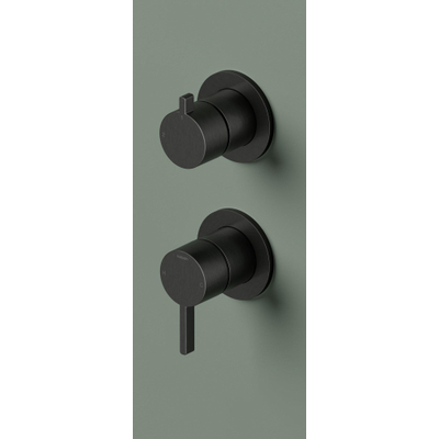 Hotbath Ace Partie apparente - mitigeur - inverseur 2 voies - noir brossé PVD