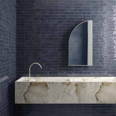 Equipe Cerámicas Premium Koko Pour carrelage mural - 15x5cm - 8mm - Bleu foncé