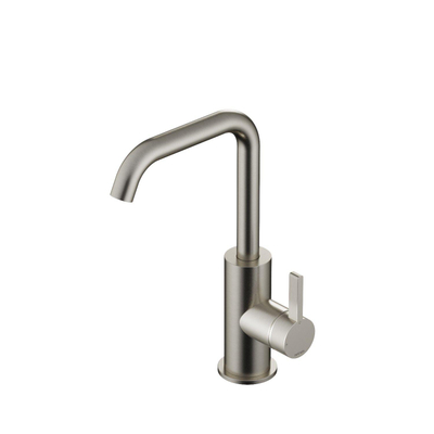 Hotbath Ace Mitigeur de lavabo - posé - bec pivotant - sans vidage - Nickel brossé