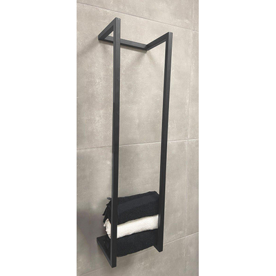 Wiesbaden Loft Portant serviette - 95x25x20cm - gunmetal