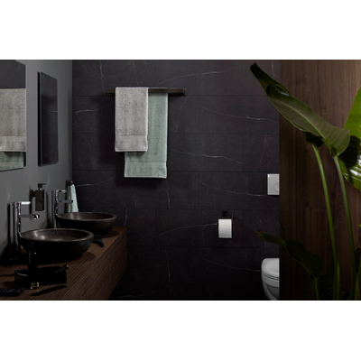 Haceka Edge Porte-papier toilette sans couvercle Gunmetal