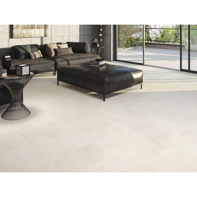 SAMPLE Terravito Aderno vloertegel - 60x60cm - 10mm - Vierkant - gerectificeerd - Betonlook - bit bone mat
