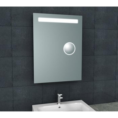 Wiesbaden Tigris miroir rectangulaire avec LED et miroir de rasage 60 x 80 cm