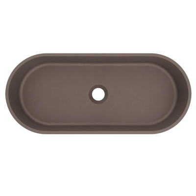 Arcqua Case Opbouw Waskom - ovaal - 60x26cm - mat mokka