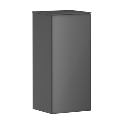 Hansgrohe Xevolos E Armoire mi-haute - 89x40x36cm - 1 porte - façade metallic slate grey - push to open - charnière à droite - slate matt grey