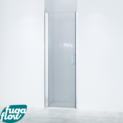 FugaFlow Efficiente Vetro 6211 Porte de douche - 60x200cm - profil en verre de sécurité - anti-calcaire - chrome