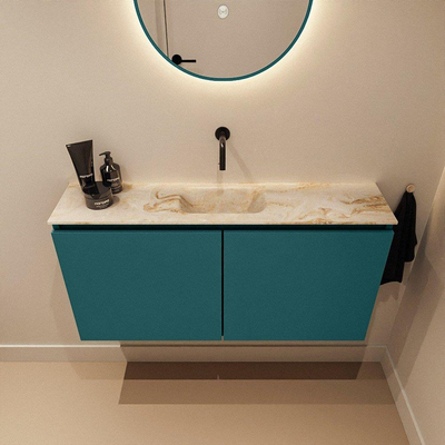 MONDIAZ TURE-DLUX 100cm toiletmeubel Smag. EDEN wastafel Frappe positie midden. Zonder kraangat.