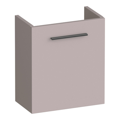 BRAUER Trust fonteinonderkast - 40x45x22cm - excl. opbouwgreep met 1 deur rechtsdraaiend Timber Greige