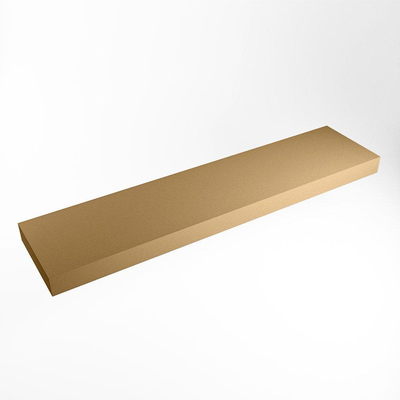 Mondiaz TOP 51 Plan sous vasque - 220x51x12cm - suspendu - solid surface - Oro