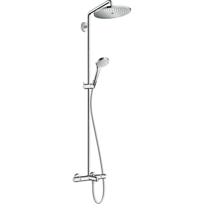 Hansgrohe Croma select s Showerpipe - 280 - 1jet - met bad - thermostaat - hoogglans chroom