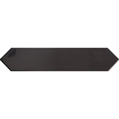 ÉCHANTILLON Terravito Ulvara carreau mural - 6.5x33.2cm - 8mm - Hexagone - Anthracite brillant