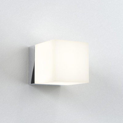 Astro Cube Wandlamp 8x8x10.5cm IP44 fitting G9 chroom