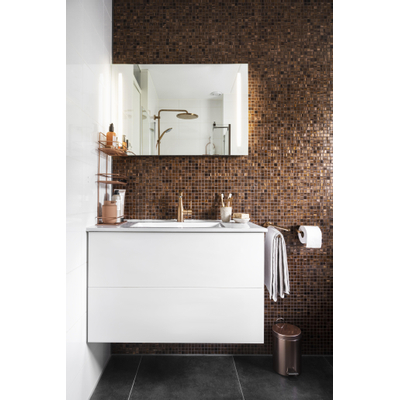 GROHE Essence New Robinet de lavabo posé - bec 11,4 cm - taille M - bec haut orientable - vidage - EcoJoy - brushed warm sunset