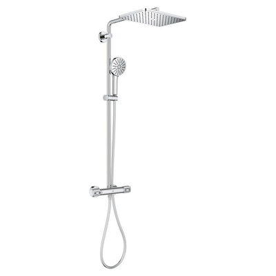 GROHE Vitalio Joy+ System 350x230 douchesysteem met thermostaatkraan - hoofddouche en handdouche - 35x23cm - chroom