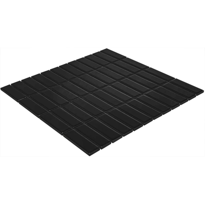 La Mosaic Factory Paris carreau mosaïque - 30x30cm - carrelage mural et de sol - Rectangulaire - Porcelaine Noir Mat