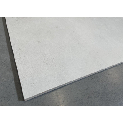 Carreau mural et de sol EnergieKer - 60x60cm - 9mm - Carré - rectifié - Aspect béton - Blanc mat