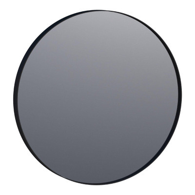 Saniclass Silhouette Miroir rond 70cm noir aluminium