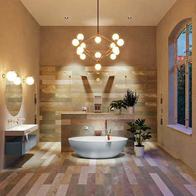 MONDIAZ FLOAT vrijstaand bad 170x80cm kleur Clay binnenbad talc
