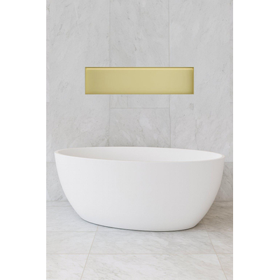 Hotbath &MORE Inbouwbox of inbouwnis - 30x120x10 - frameless + LED - PVD - geborsteld messing (goud)