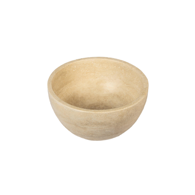 Saniclass Travertine Vasque - 21x21x12cm - ronde - pierre naturelle - Travertin