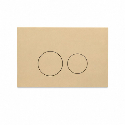 QeramiQ Dely Swirl Ensemble de toilettes - réservoir encastré Qeramiq Flush - abattant slim - plaque de commande beige en plastique - boutons ronds - noir mat