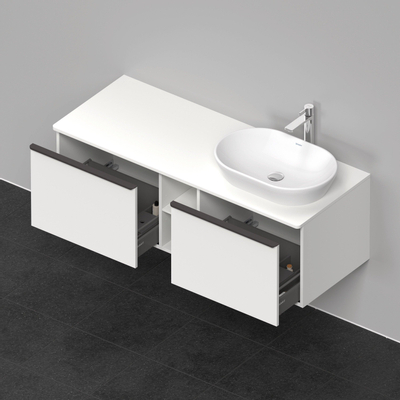 Duravit D-Neo wastafelonderkast 140x45.9x55cm 2 lades wit Mat