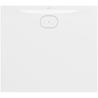 Villeroy & Boch Ecora douchebak - 100x90x3.5cm - afvoer lange zijde - white alpine (wit)