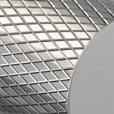 BRAUER Brushed Carving Robinet d'arrêt d'angle - G1/2 - flexible - inox brossé