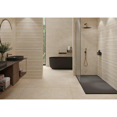 STN Ceramica Glamstone Wandtegel - 33.3x90cm - gerectificeerd - mat Beige