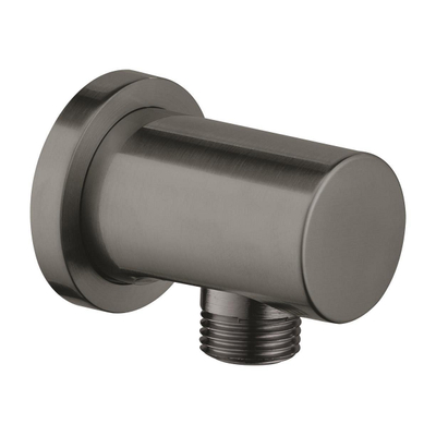 GROHE Rainshower Coude d'alimentation mural - rosace ronde - hard graphite brossé