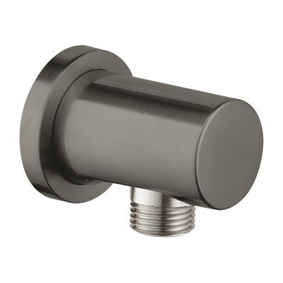 Grohe Rainshower Coude mural avec rosace ronde Brushed Hard Graphite