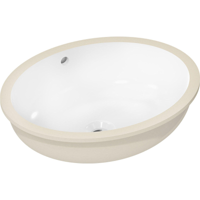 Hansgrohe Xuniva D wastafel - 50x40x17.5cm - zonder kraangat - onderbouw - wit
