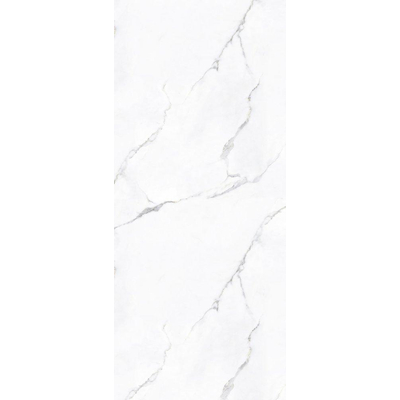 Zenon Essenza Panneaux muraux- 280x120cm - PPVC - ensemble de 2 - Marbre Calacatta (blanc)