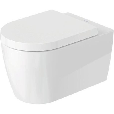 Duravit ME by Starck hangtoilet - 37.4x57x39.5cm - rimless - met softclose zitting - glans wit