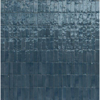 Ceralto Drapé Mural Carreau mural - 5x15cm - 10.0mm - Blu