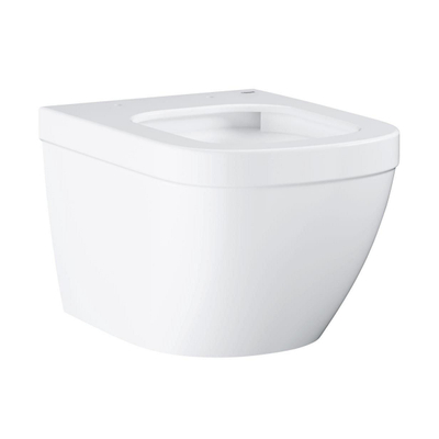 GROHE Euro Ceramic Compact hangtoilet – compact – spoelrandloos – Triple Vortex – 37 x 49 cm – glans wit