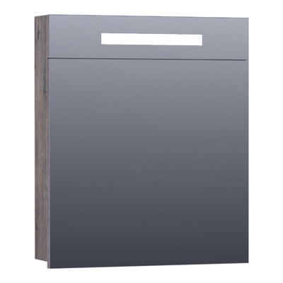 BRAUER 2.0 Armoire de toilette 59x70x15cm 1 porte droite, éclairage LED intégré 4000K MFC G-Canyon