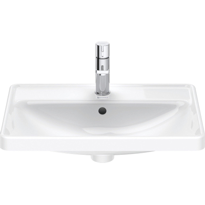 Duravit D-neo Inbouwwastafel - 60x44x17cm - 1 kraangat rechthoek - keramiek - wit