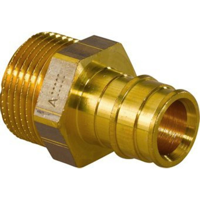 Uponor Pe xa q&e raccord de transition en laiton 16x1/2 dia.