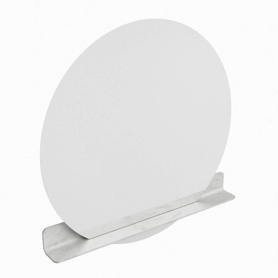 Mondiaz SPOT miroir – Ø 110 cm – avec tablette – Opalo (marbre blanc)